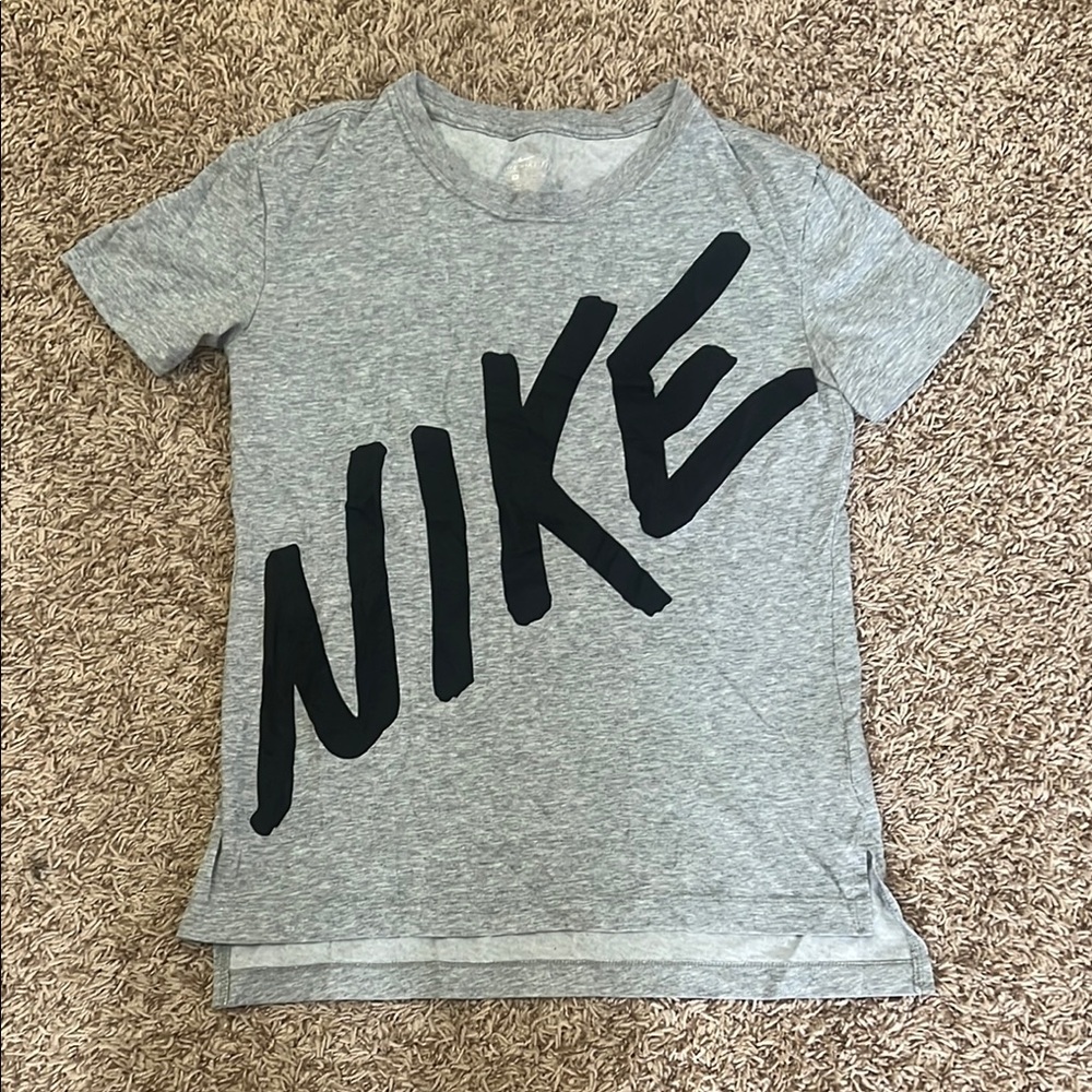 Nike Gray Tee with Bold Logo